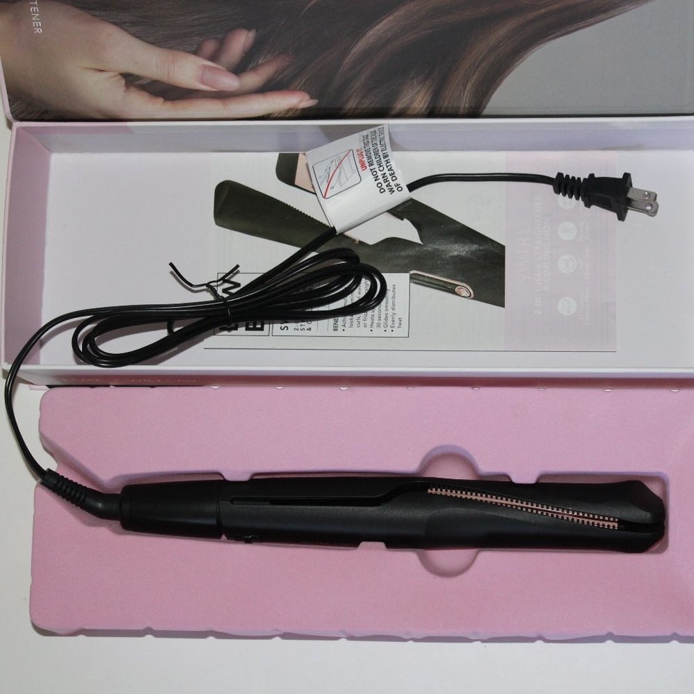Luxe and Willow L+W BIO SWIRL 2-in-1 Hair Straightener & Curling Iron New In Box - Picture 2 of 4